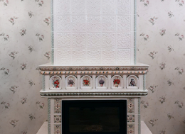 Fireplace tiles «Flowers»